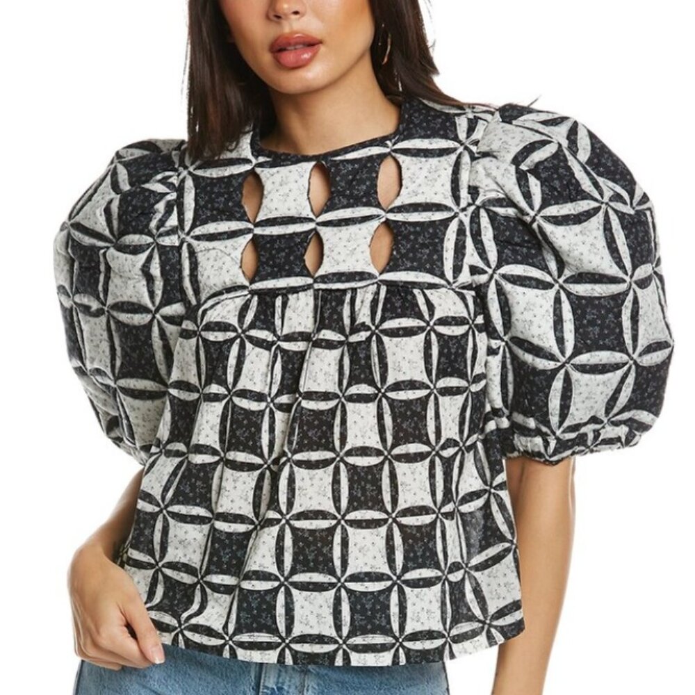 Sea NY Catalina puff sleeve cut out size XS NWOT